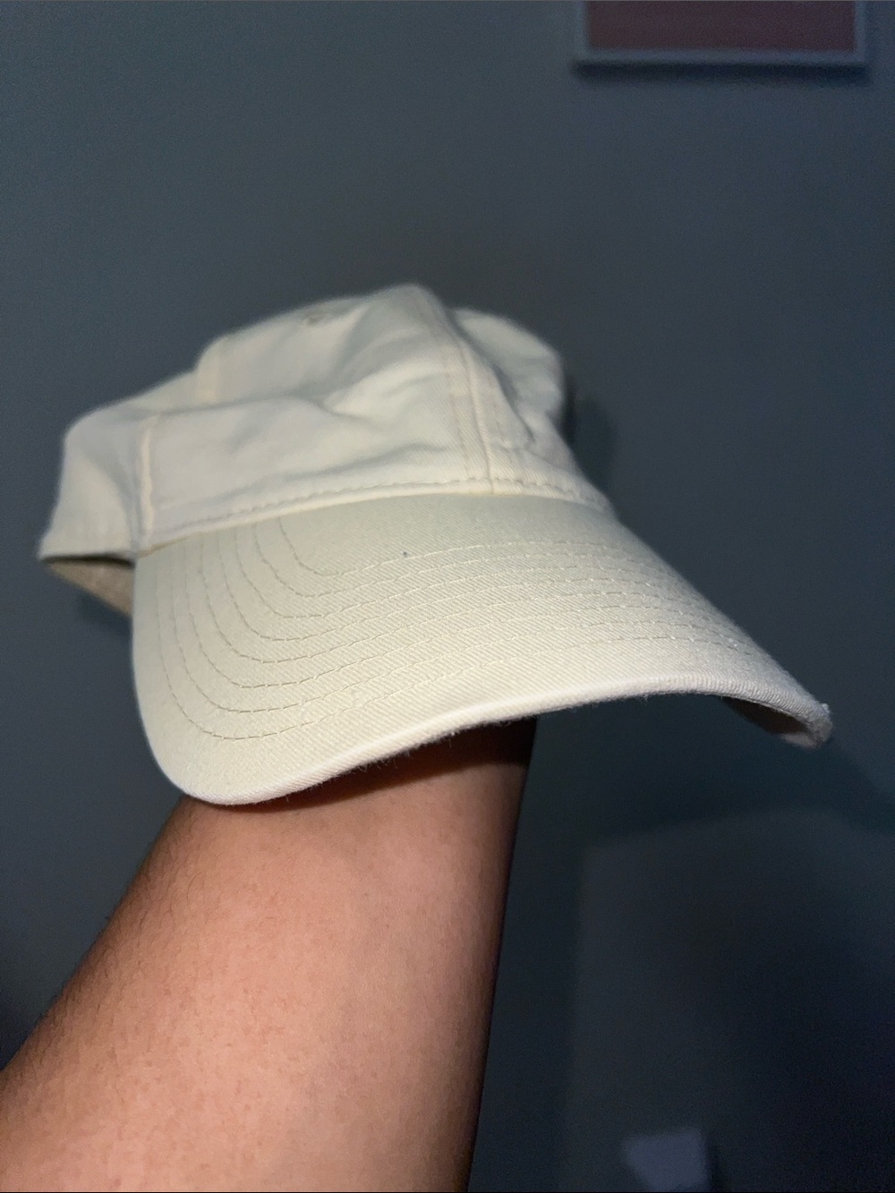 H&M Cream Baseball Cap - Men's Casual Hat